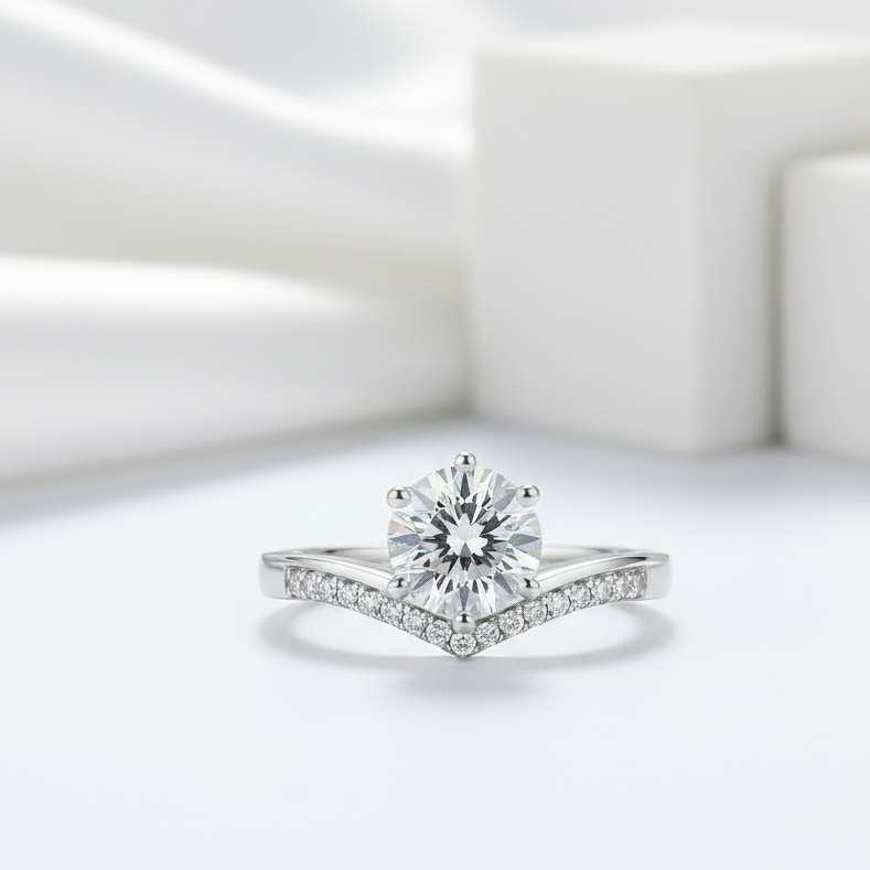 1CT Diamond Engagement Bridal Classic Ring-Black Diamonds New York