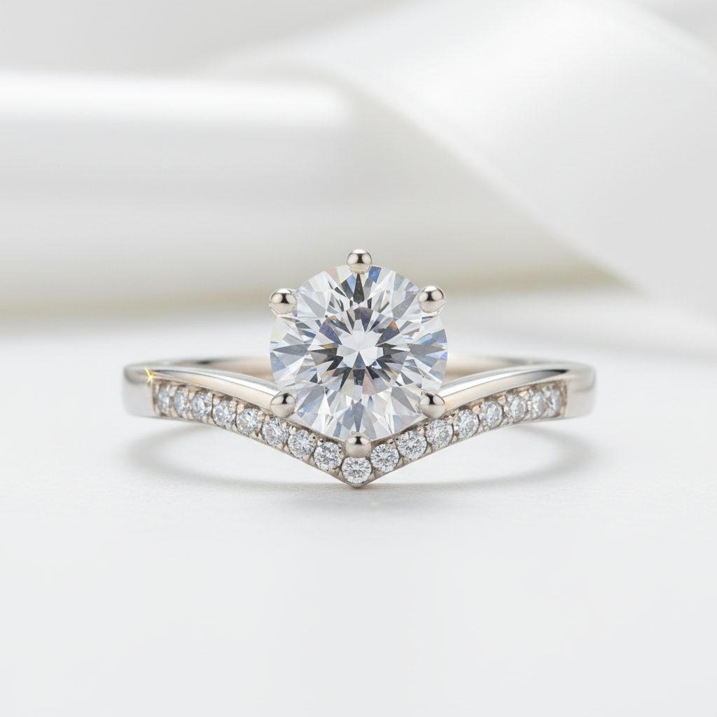 1CT Diamond Option Classic Engagement Ring-Black Diamonds New York