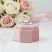 1Ct VVS1 Snowflake Diamond Engagement Ring-Black Diamonds New York