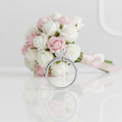 1Ct VVS1 Snowflake Diamond Engagement Ring-Black Diamonds New York