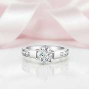 1.25 Ct Round Cut Diamond Wedding Engagement Ring-Black Diamonds New York