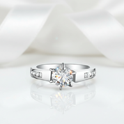 1.25 Ct Round Cut Diamond Wedding Engagement Ring-Black Diamonds New York