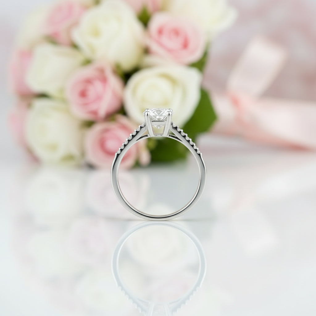 1.25 Ct Diamond Classic Engagement Ring-Black Diamonds New York