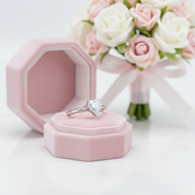 1.5 Carat Heart Cut Diamond Option Engagement Ring-Black Diamonds New York