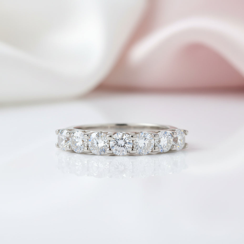 1.75 Carat Seven Stone Wedding Band-Black Diamonds New York