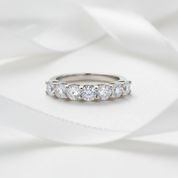 1.75 Carat Seven Stone Wedding Band-Black Diamonds New York