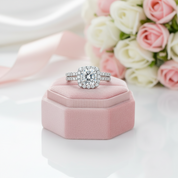 1 Carat Cushion Cut Diamond Option Ring-Black Diamonds New York