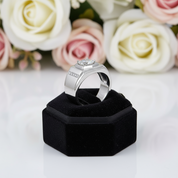 1Ct 6.5mm Solitaire Diamond Men's Ring-Black Diamonds New York