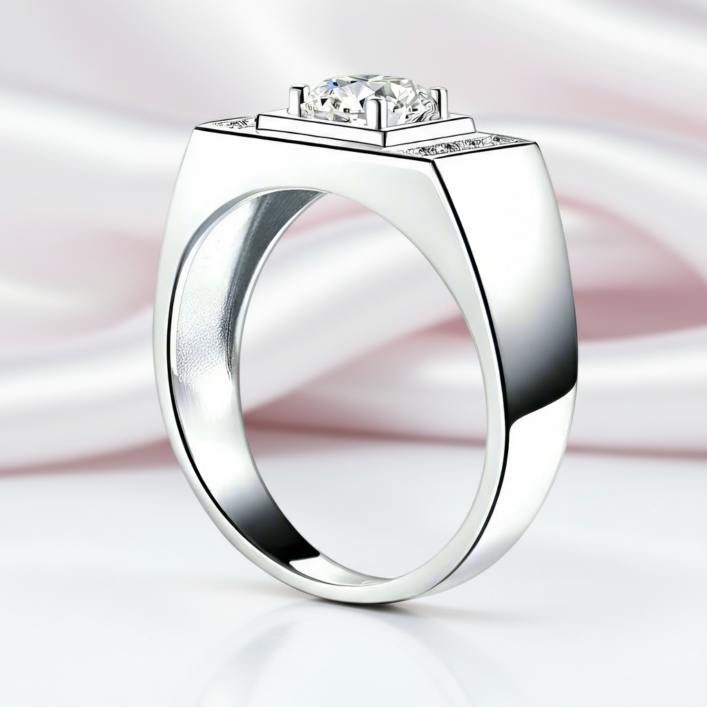 1.0 Ct Round Diamond Men's Wedding Band-Black Diamonds New York