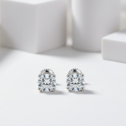 1.0 Ct D Color Diamond Stud Earrings-Black Diamonds New York