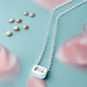 1.0 Ct Emerald Cut Diamond Pendant Necklace-Black Diamonds New York