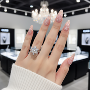 1ct Flower Round Diamond Ring-Black Diamonds New York