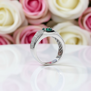 1ct Green Diamond Classic Band-Black Diamonds New York