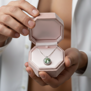 1.0 Ct Green Diamond Necklace-Black Diamonds New York