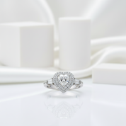 1ct Heart Cut Diamond Engagement Ring-Black Diamonds New York