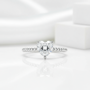 1ct Heart Cut Diamond Ring-Black Diamonds New York