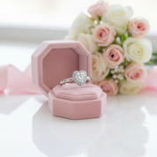 1ct Heart Halo Diamond Option Ring-Black Diamonds New York