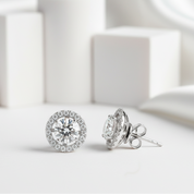 1ct Diamond 4 Claws Stud Earrings-Black Diamonds New York