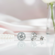 1ct Diamond Option 4 Claws Stud Earrings-Black Diamonds New York
