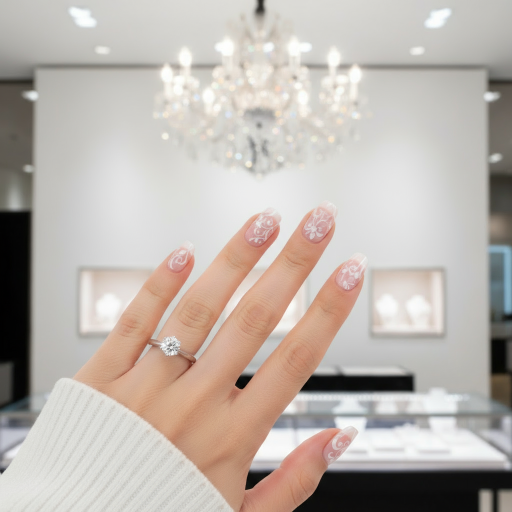 1ct Diamond Classic 6 Claws Engagement Ring-Black Diamonds New York