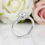 1ct Diamond Classic 6 Claws Engagement Ring-Black Diamonds New York