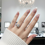 1.0 Ct Diamond Cushion Engagement Ring-Black Diamonds New York