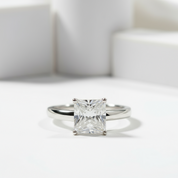 1ct Princess Cut Diamond 14k White Gold-Black Diamonds New York