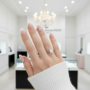 1.0 Ct Princess Cut Diamond Solitaire Engagement Ring-Black Diamonds New York