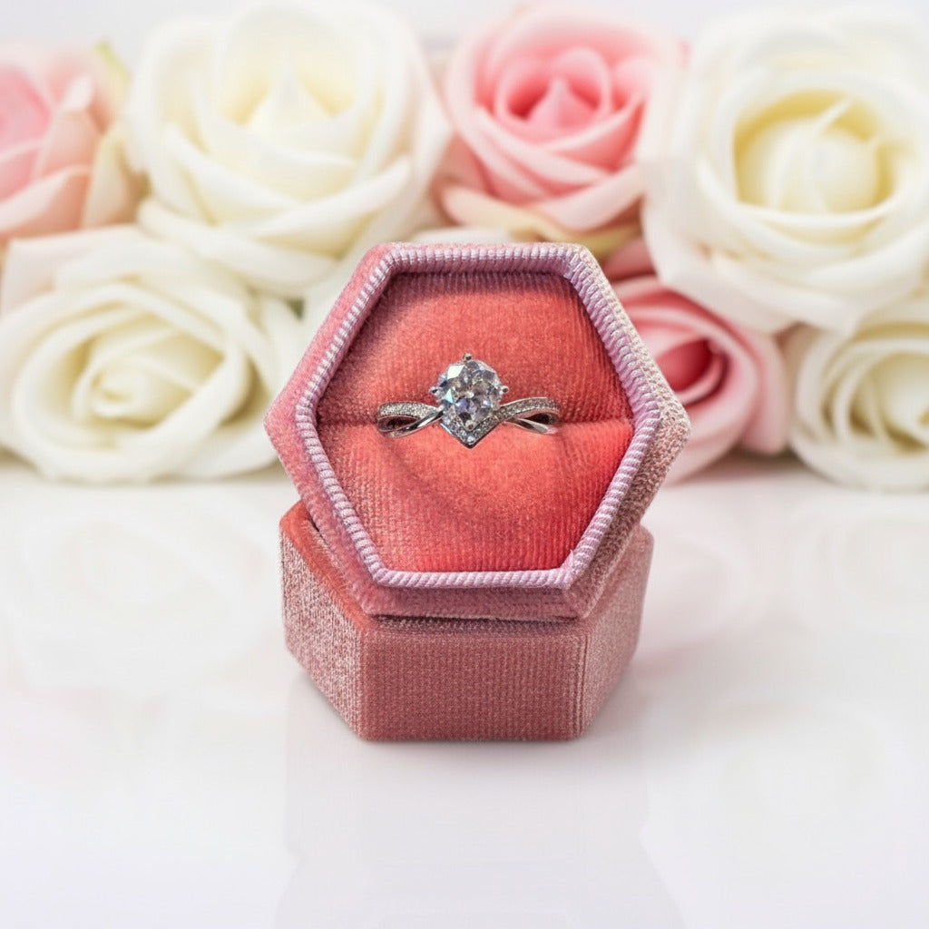 1.0 Ct Round Cut Diamond VVS Four Claws Engagement Ring-Black Diamonds New York