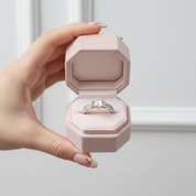 1ct Round Cut Diamond 14k White Gold Engagement Ring-Black Diamonds New York