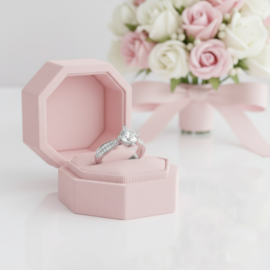 1ct Round Cut Diamond 14k White Gold Engagement Ring-Black Diamonds New York