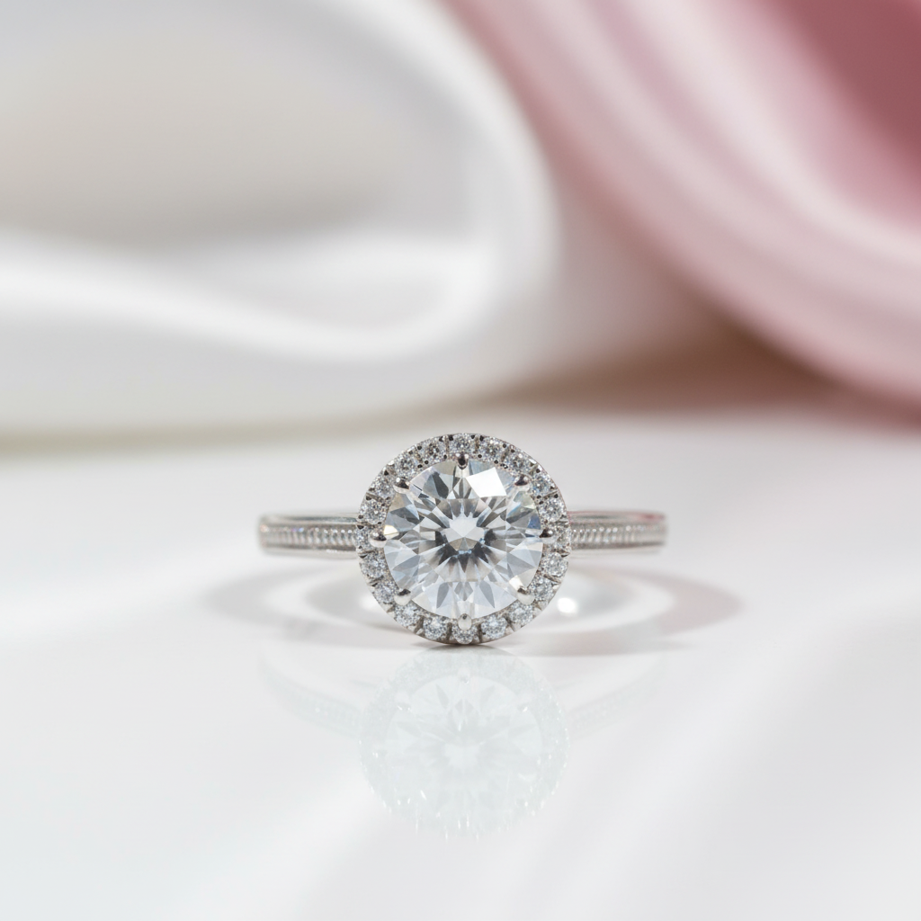 1ct Round Diamond Option Adjustable Engagement Ring-Black Diamonds New York