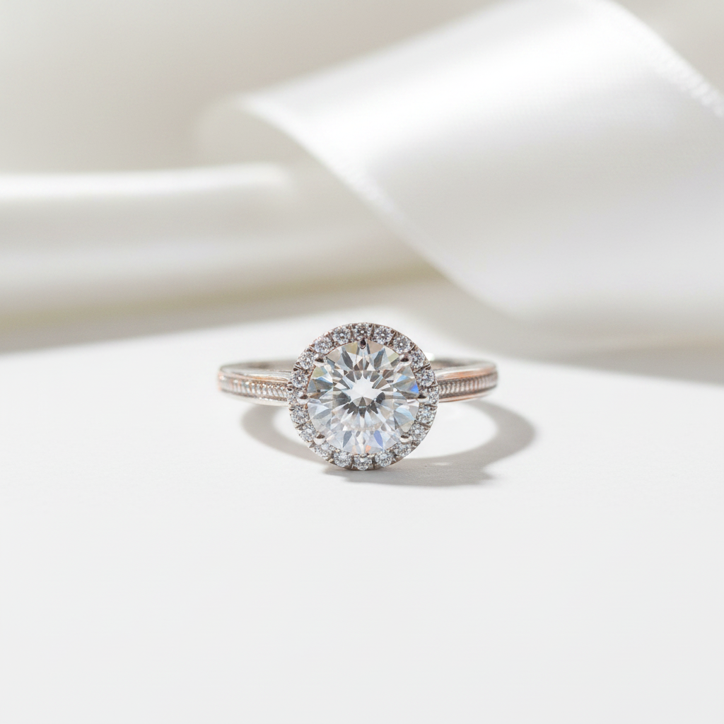 1ct Round Diamond Option Adjustable Engagement Ring-Black Diamonds New York