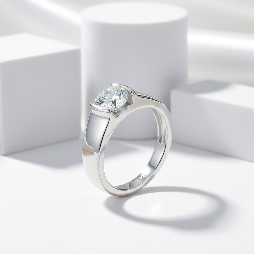 1ct Round Diamond Men's Ring-Black Diamonds New York