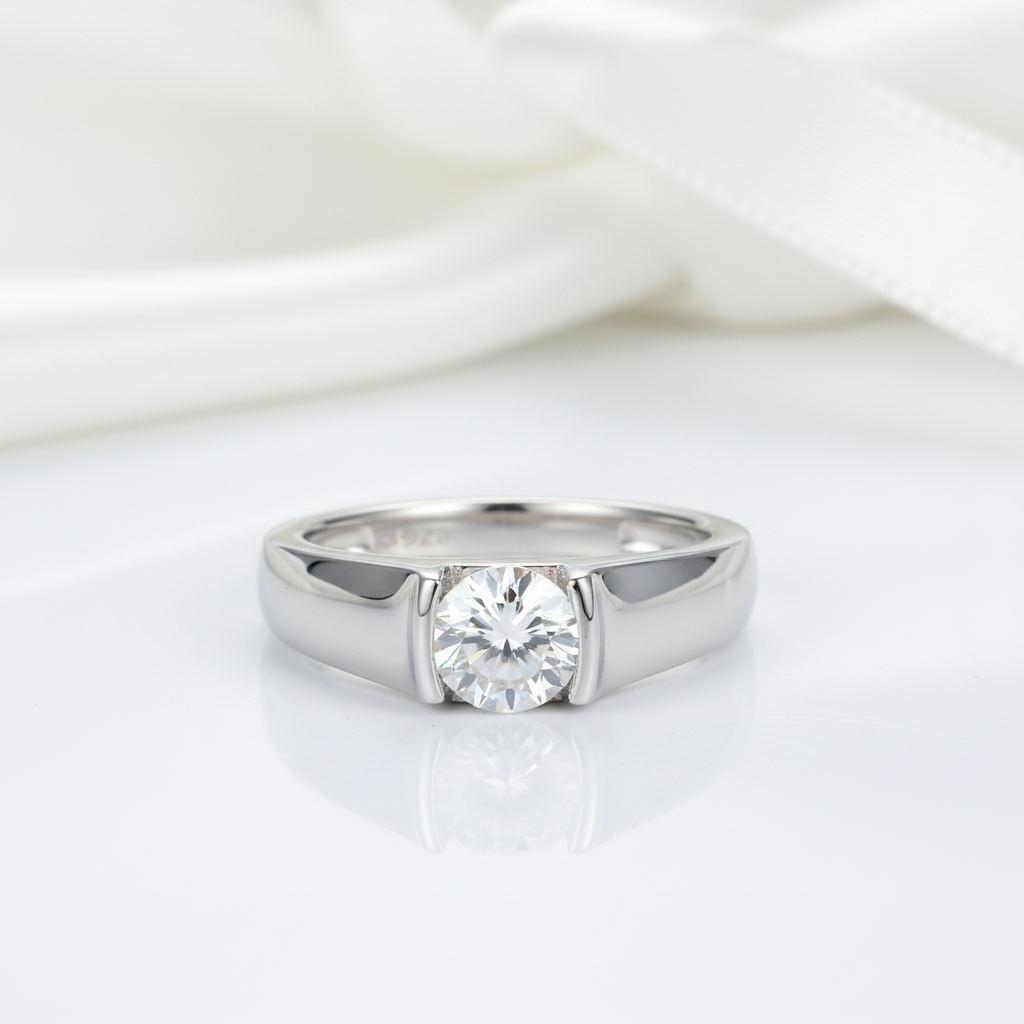 1ct Round Diamond Option Men's Ring-Black Diamonds New York