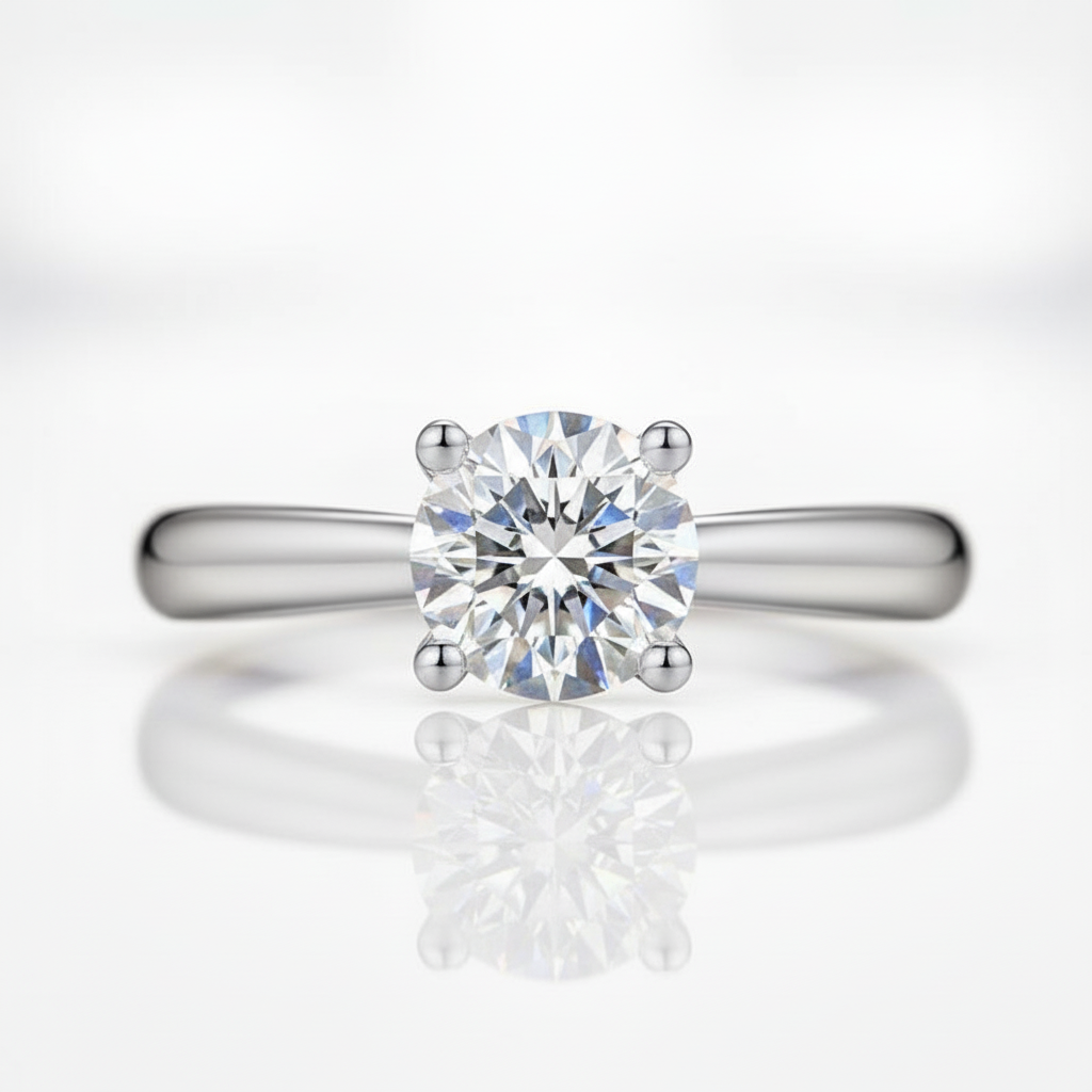 1ct Round Diamond Option Engagement Ring-Black Diamonds New York
