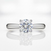 1ct Round Diamond Option Engagement Ring-Black Diamonds New York