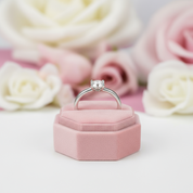 1ct Round Diamond Engagement Ring-Black Diamonds New York