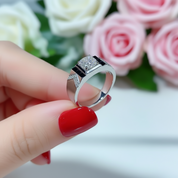 1ct Round Diamond Simple Classic Ring-Black Diamonds New York