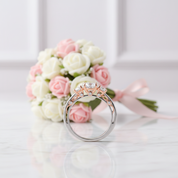 1ct Vintage Option Two Tone Ring-Black Diamonds New York