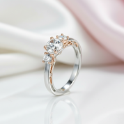 1ct Vintage Option Two Tone Ring-Black Diamonds New York