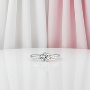 1ct Vintage Style Two Tone Ring-Black Diamonds New York