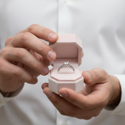 1ct VVS Round Cut Diamond Option 6 Prong Engagement Ring-Black Diamonds New York