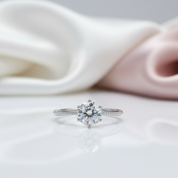1Ct VVS1 Diamond Option Promise Ring-Black Diamonds New York