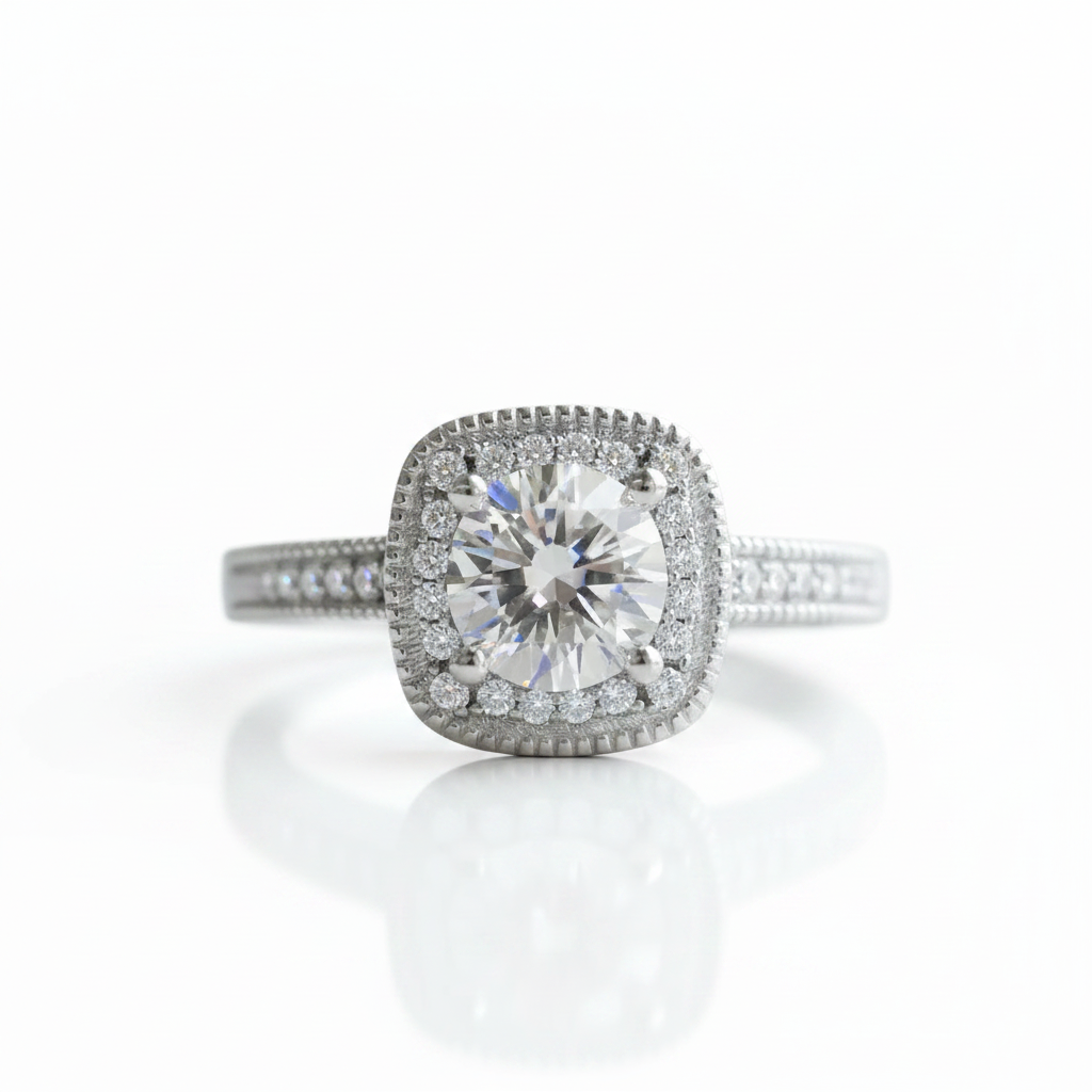 1ct Diamond Option Solitaire Wedding Ring-Black Diamonds New York