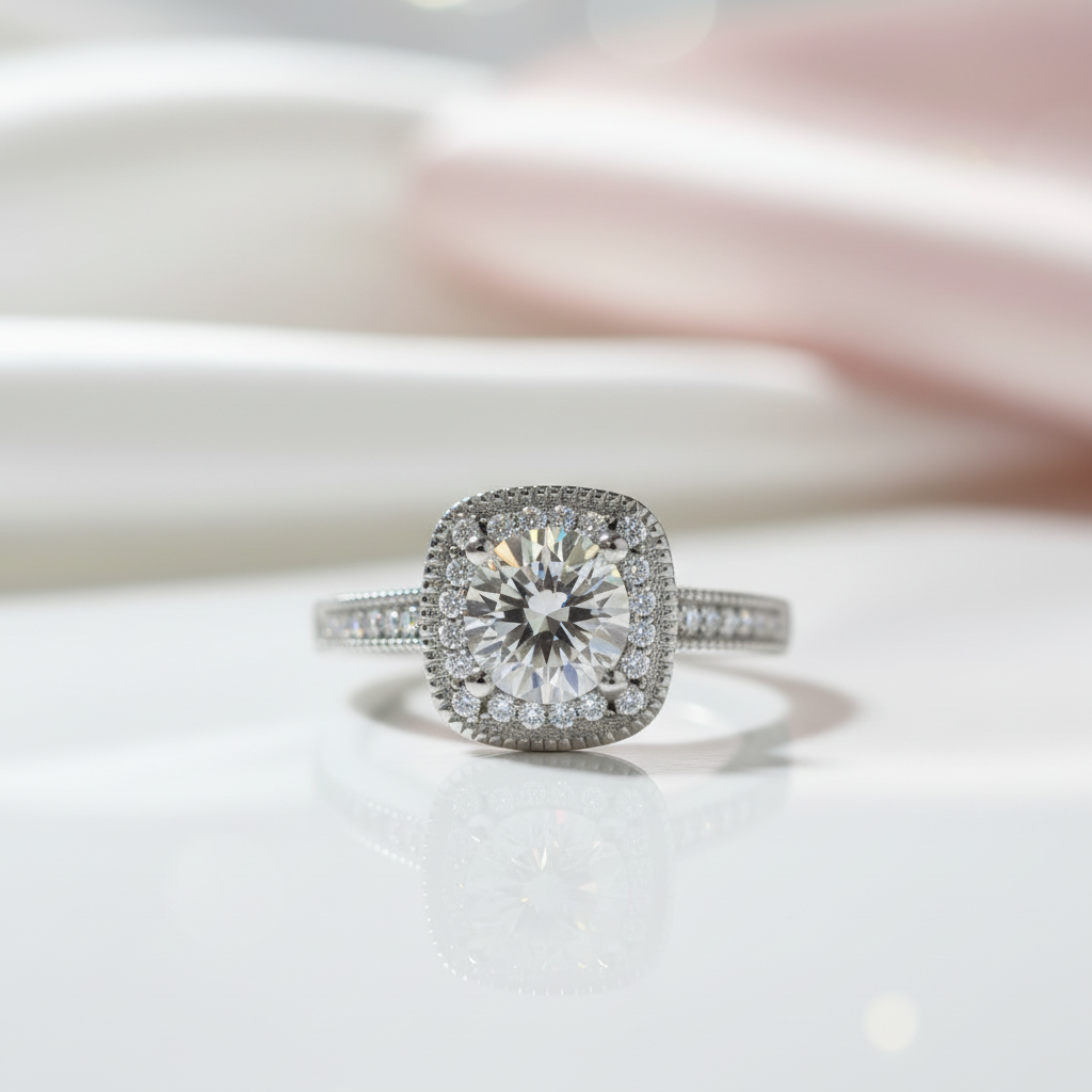 1ct Diamond Option Solitaire Wedding Ring-Black Diamonds New York