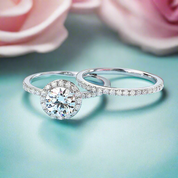 1ct Halo Diamond Ring-Black Diamonds New York