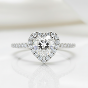 1ct Heart Cut Diamond Ring-Black Diamonds New York