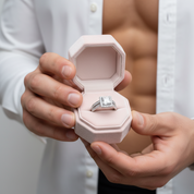 1ct Princess Cut Diamond Engagement Ring Set-Black Diamonds New York