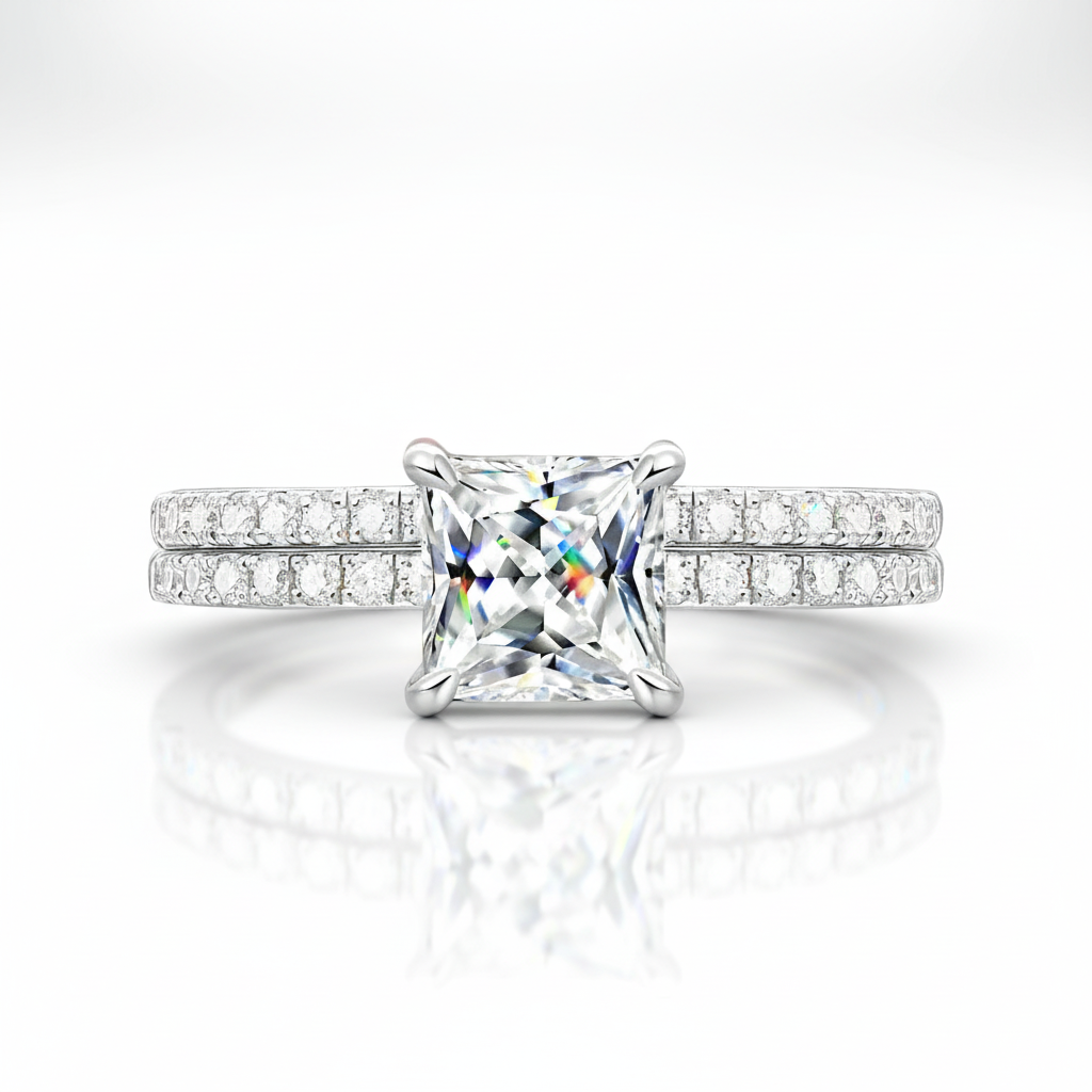 1ct Princess Cut Diamond Option Ring-Black Diamonds New York